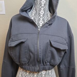 Ashley By 26 International Vintage Charm Gray Jacket